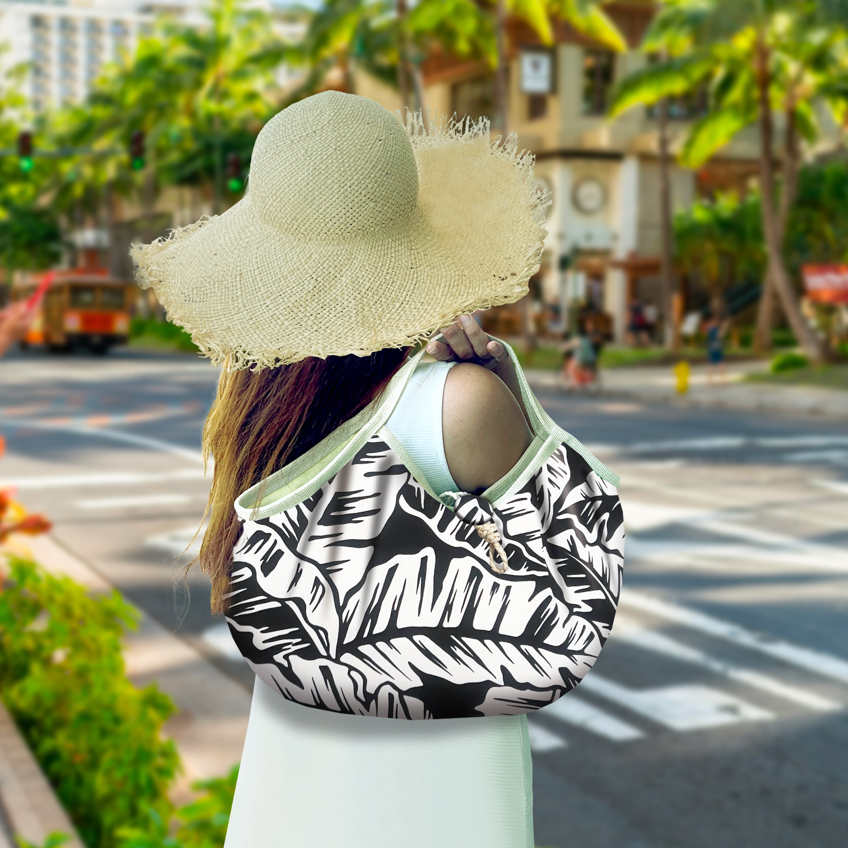 【L-fit・バナナリーフ】 Hawaiian_OhanaBag/L-fit080