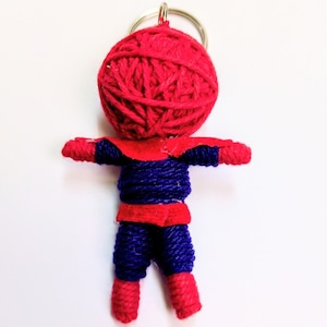 再入荷！☆【 SpiderMan ( スパイダーマン )  】 Voodoo doll KeyHolder / ブードゥー人形 / 身代わり人形 /お守り人形  〚アメリカン雑貨 アメトイ〛