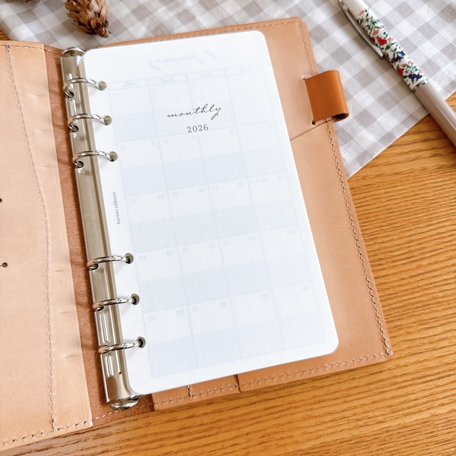 【2026年】バイブルサイズ/マンスリーシステム手帳リフィル