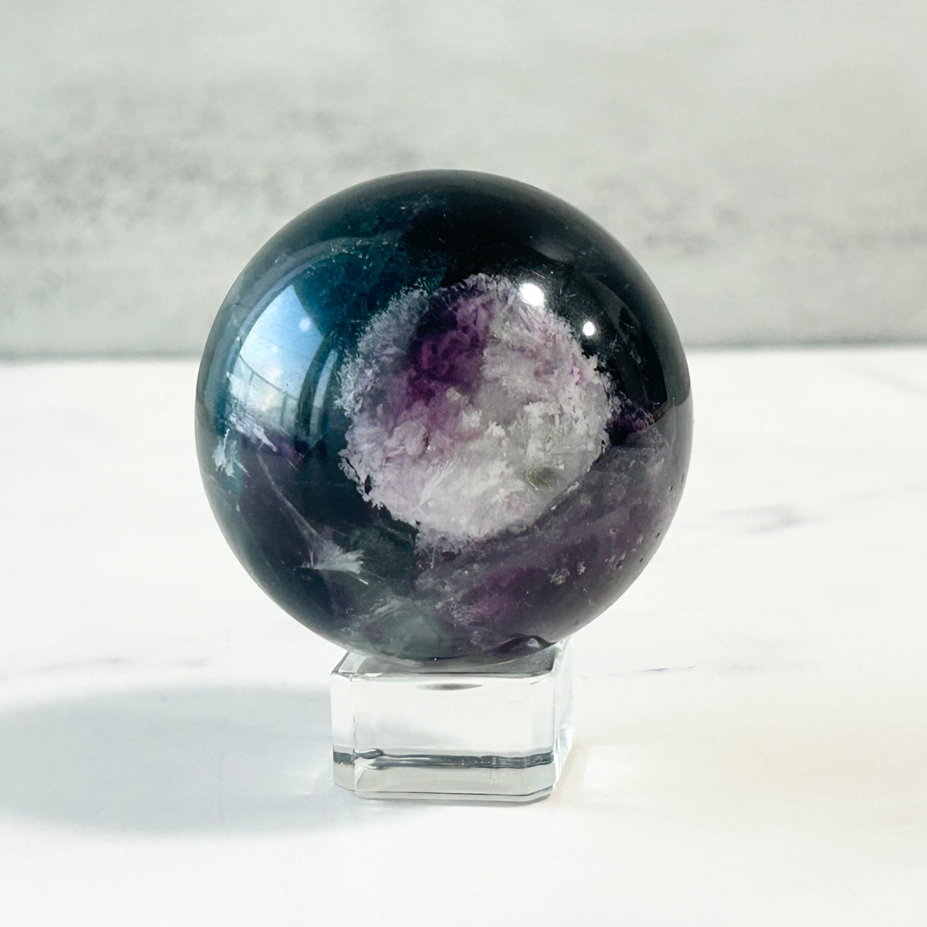 エンジェルフェザーフローライト・ブルーフローライト スフィア