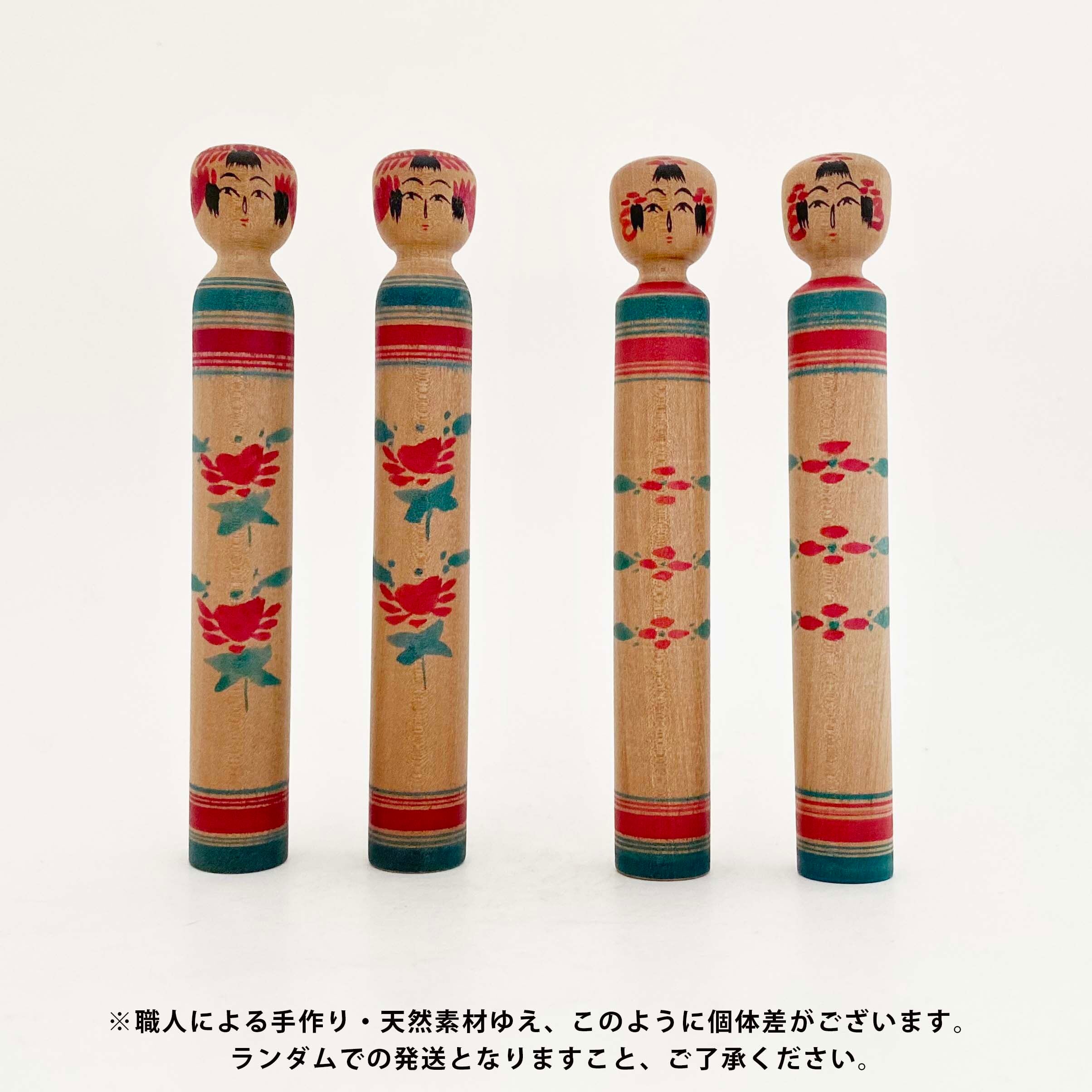 作並系 / 早坂伝吉工人（鉛筆こけし / 有色桜材？）