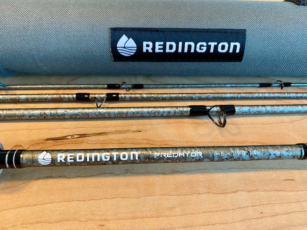 Redington フライフィッシングロッド 1291-4 プレデターロッド チューブ付き 12WT 9フィート 4個入り その他アウトドア用品