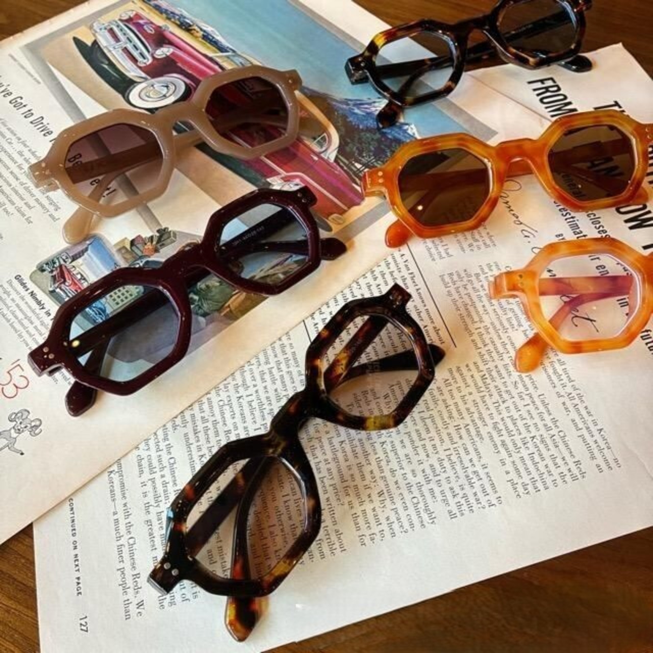 TOPANGA Accessory Octagonal Sunglasses 7 types