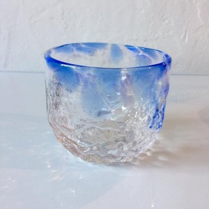 琉球ガラス　ペアグラスギフト　ジェリーフィッシュグラスセット（ワイン・ブルー）ギフトラッピング無料