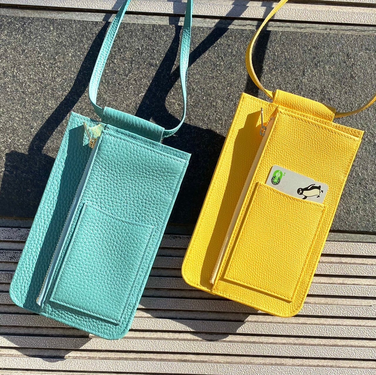 スマホポーチ04】 レザースマホポーチ | 野村製作所