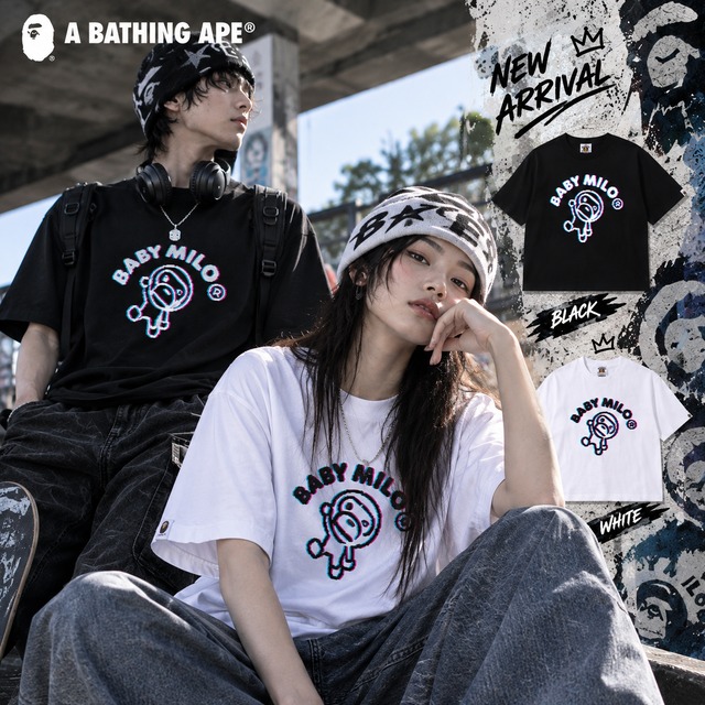 A BATHING APE ロンT エイプヘッド ロゴ プリント ブラック A BATHING APE】BAPE® APE HEAD L/S TEE 2025SS エイプヘッド