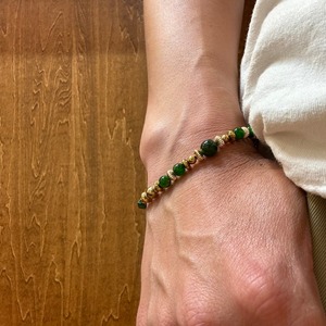 ブライト（Bright）ブレスレット（青龍）Diopside 18cm