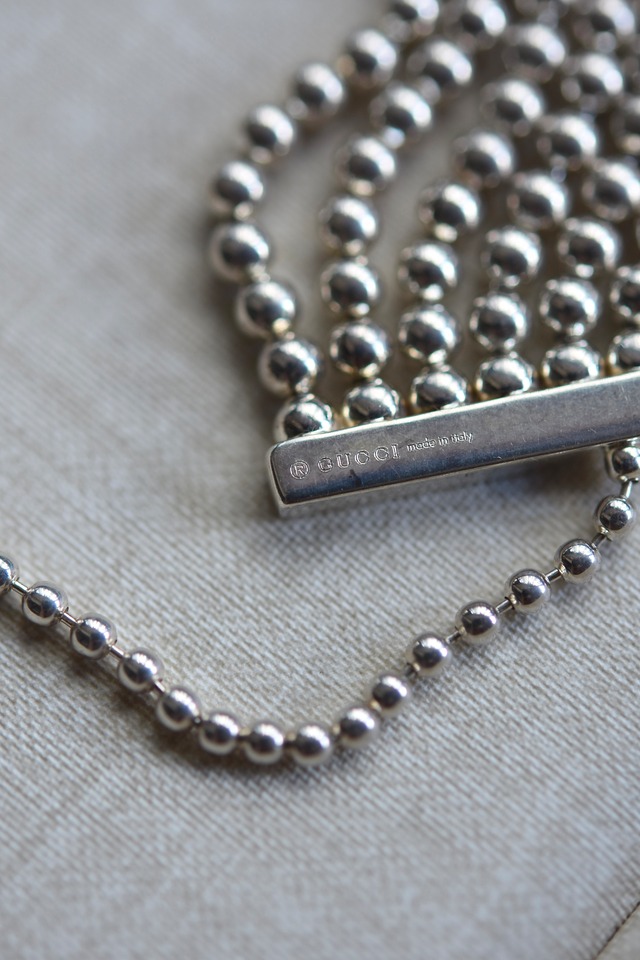 IORI／"GUCCI" bracelet／10-Strand ball chain