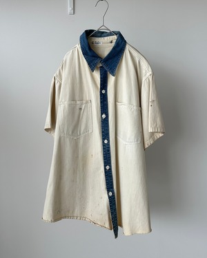 -Costume Rentals Corp.- Vintage 70-80s Stenciled Prisoner Work Shirt