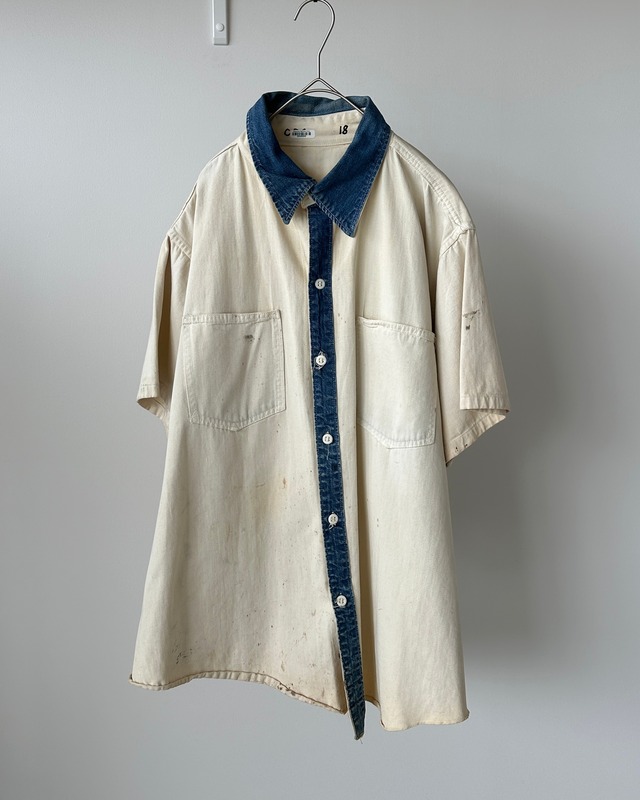 -Costume Rentals Corp.- Vintage 70-80s Stenciled Prisoner Work Shirt