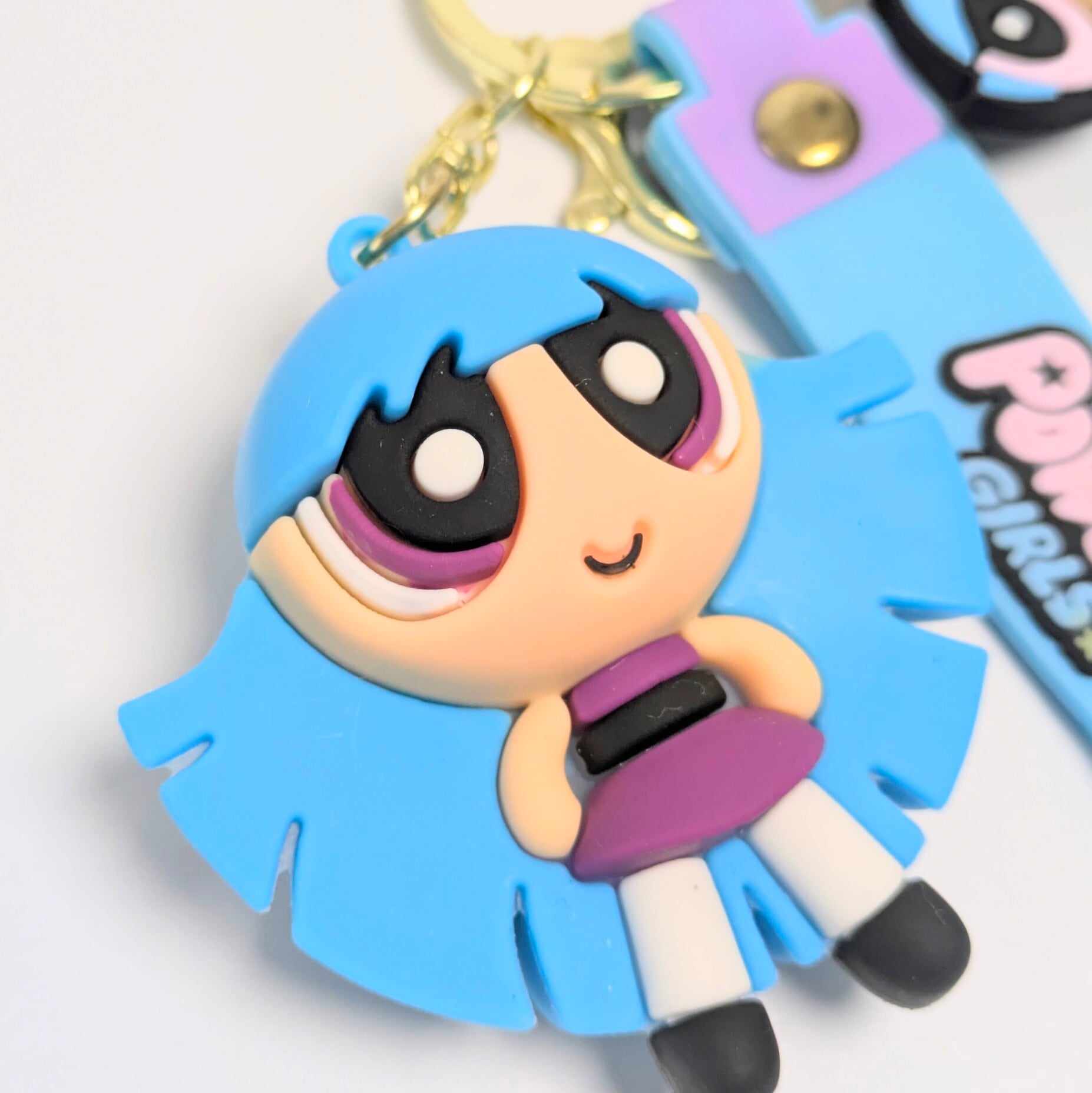 【 The Powerpuff Girls ( パワーパフガールズ ) 】 3D Rubber KeyHolder / 3Dラバーキーホルダー〚アメリカン雑貨 アメトイ〛