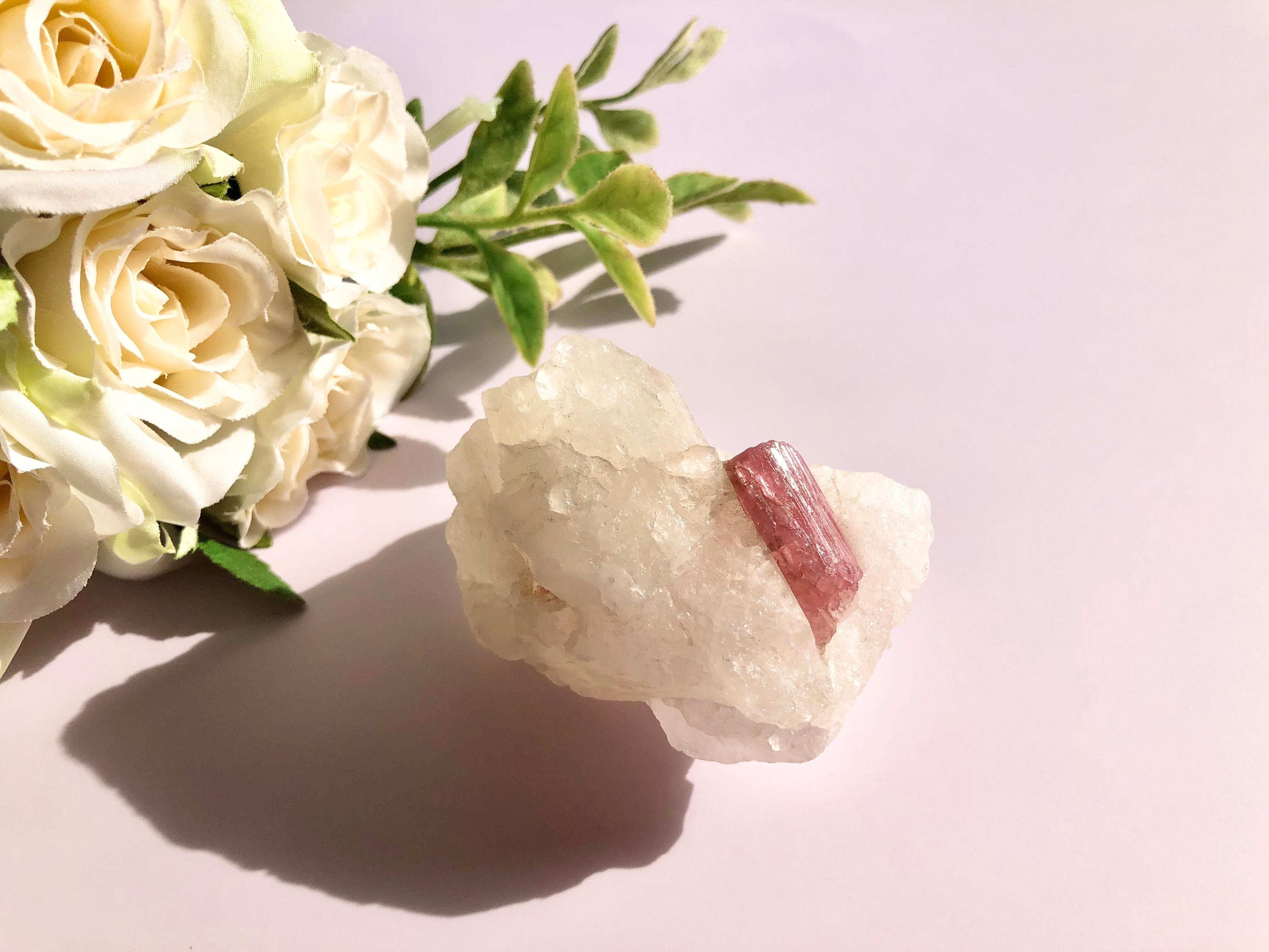 愛の女神⭐︎ピンクトルマリン in クリスタル