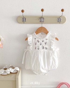［at.lilly] ◾ flower ribbon rompers ♡ˊ˗