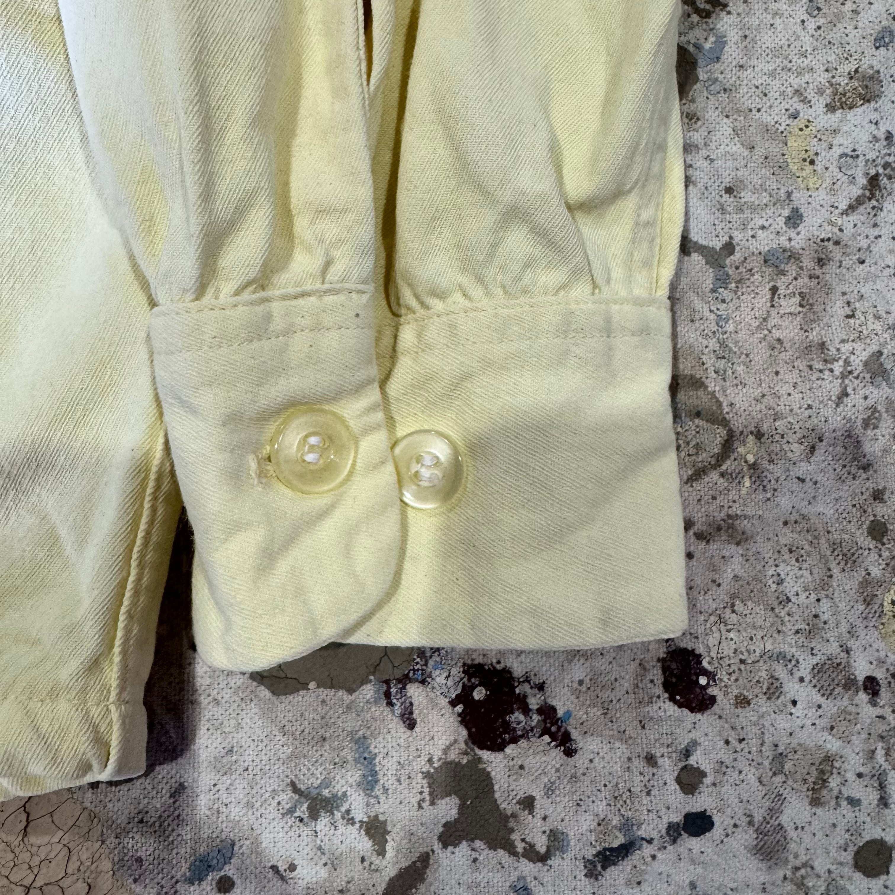 50s Sea Island レーヨンシャツ 解禁 イエロー M | 古着屋 savvy