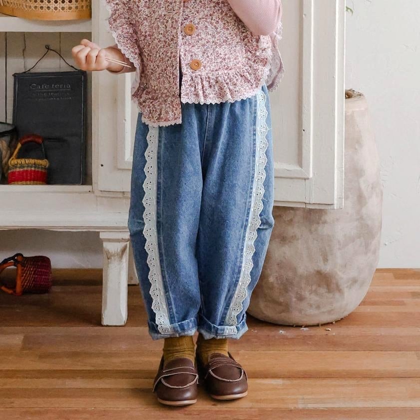 «Sold out»«puella flo» シーソーデニムパンツ 2colors