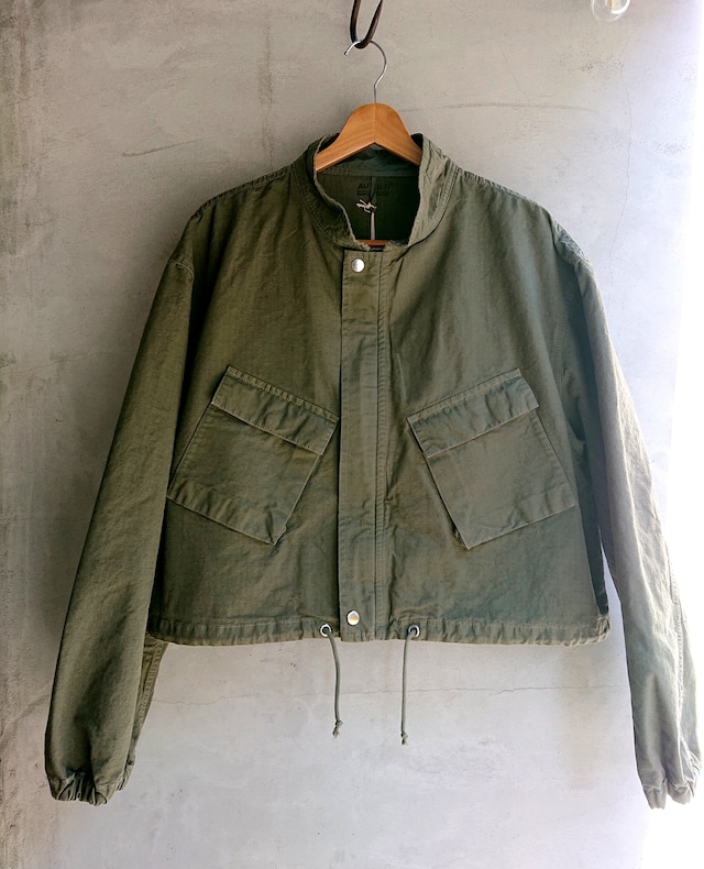 AUTHEN "MILITARY SHORT JACKET" Olive Color