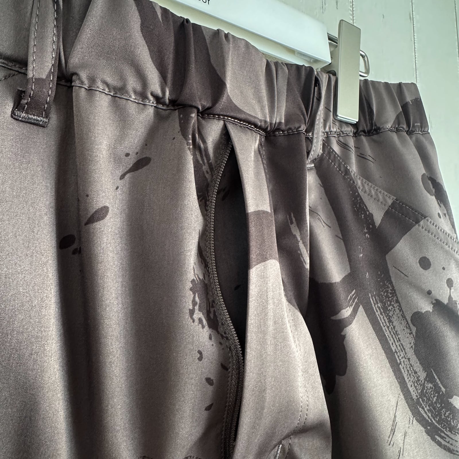 メンズウェア 8G SHOOT CALLIGRAPHY PATTERN NYLON PANTS CALLIGRAPHY PATTERN SHORT PANTS -GRAY- | 8G SHOOT WEBSTORE