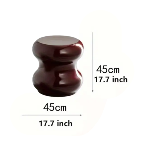 スツール 椅子 チェア モダン 傷つきにくい レジン家具 インテリア リビングルーム ダイニング コンパクト ラウンド 赤 北欧 高さ45cm