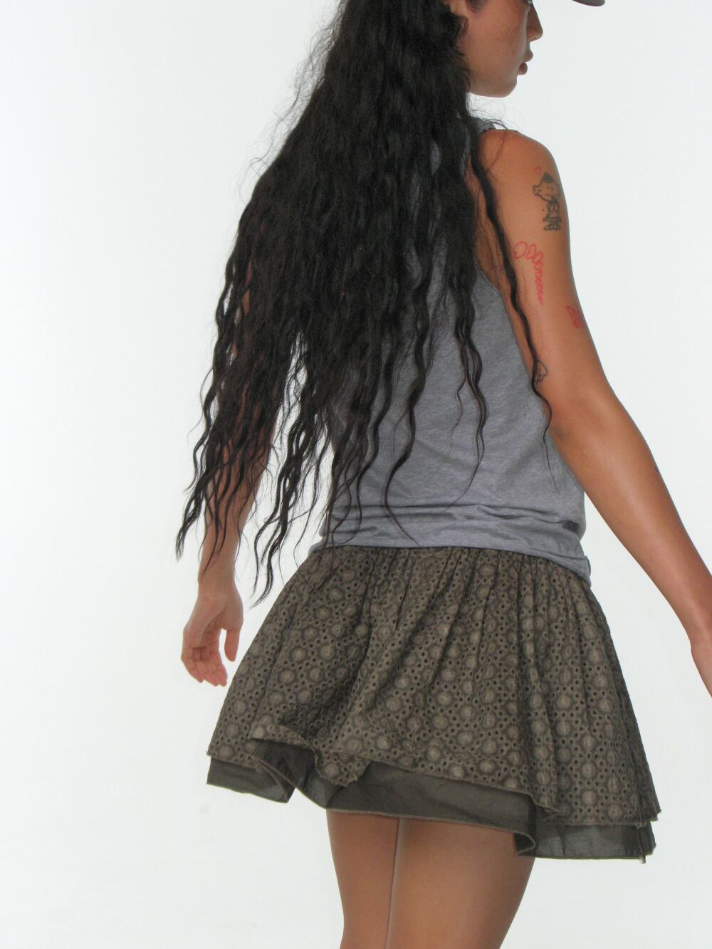 COYSEIO] FLOWER PUNCHING SKIRT BROWN 正規品 韓国ブランド 韓国通販