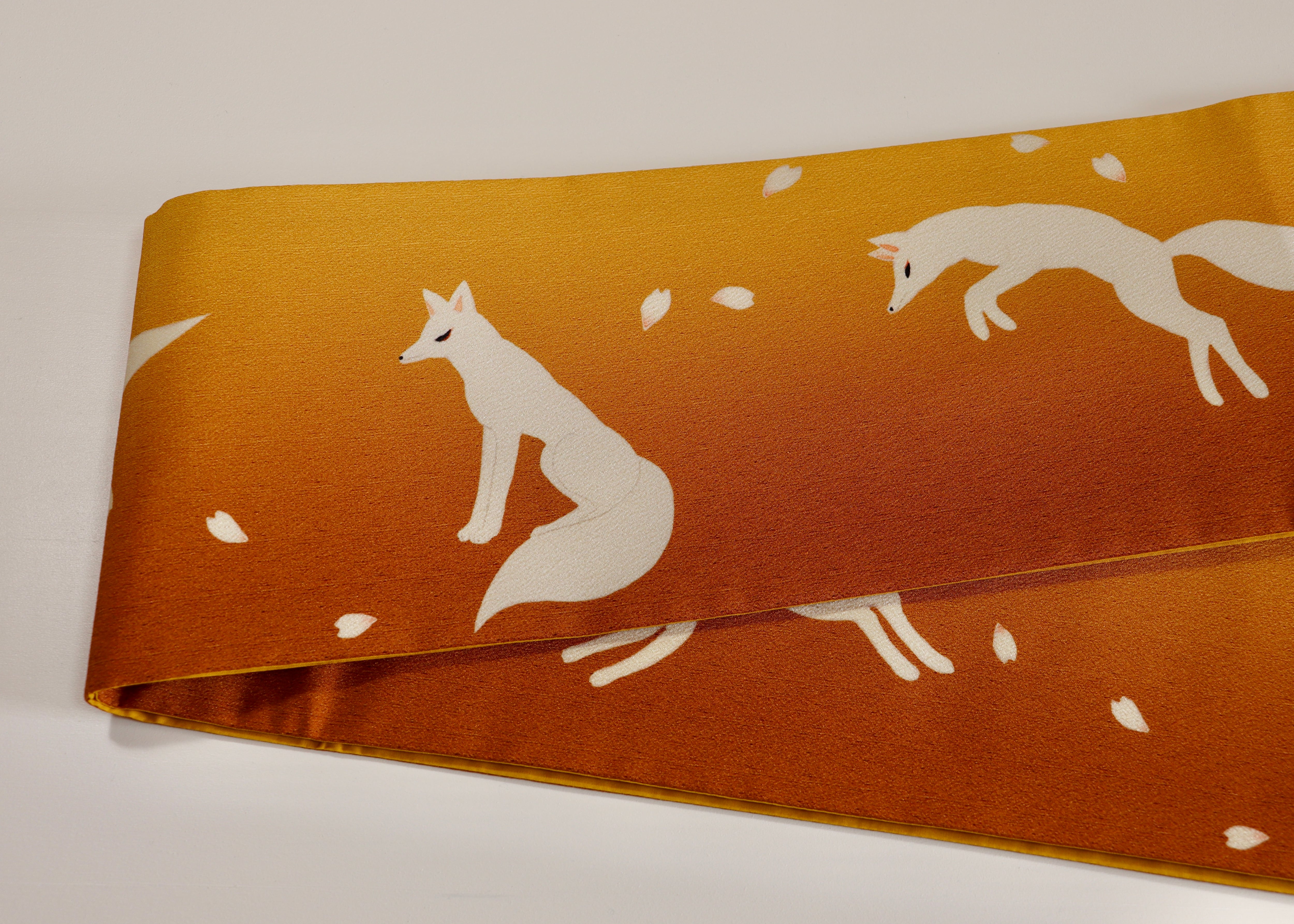 some-pri 半幅帯「源九郎狐」キツネ色 | 染工房ユキヤオンラインショップ