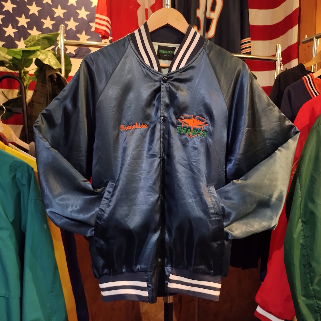 Used ナイロンジャケット◇アメリカ製 スタジャン Bridgeport 襟無し  