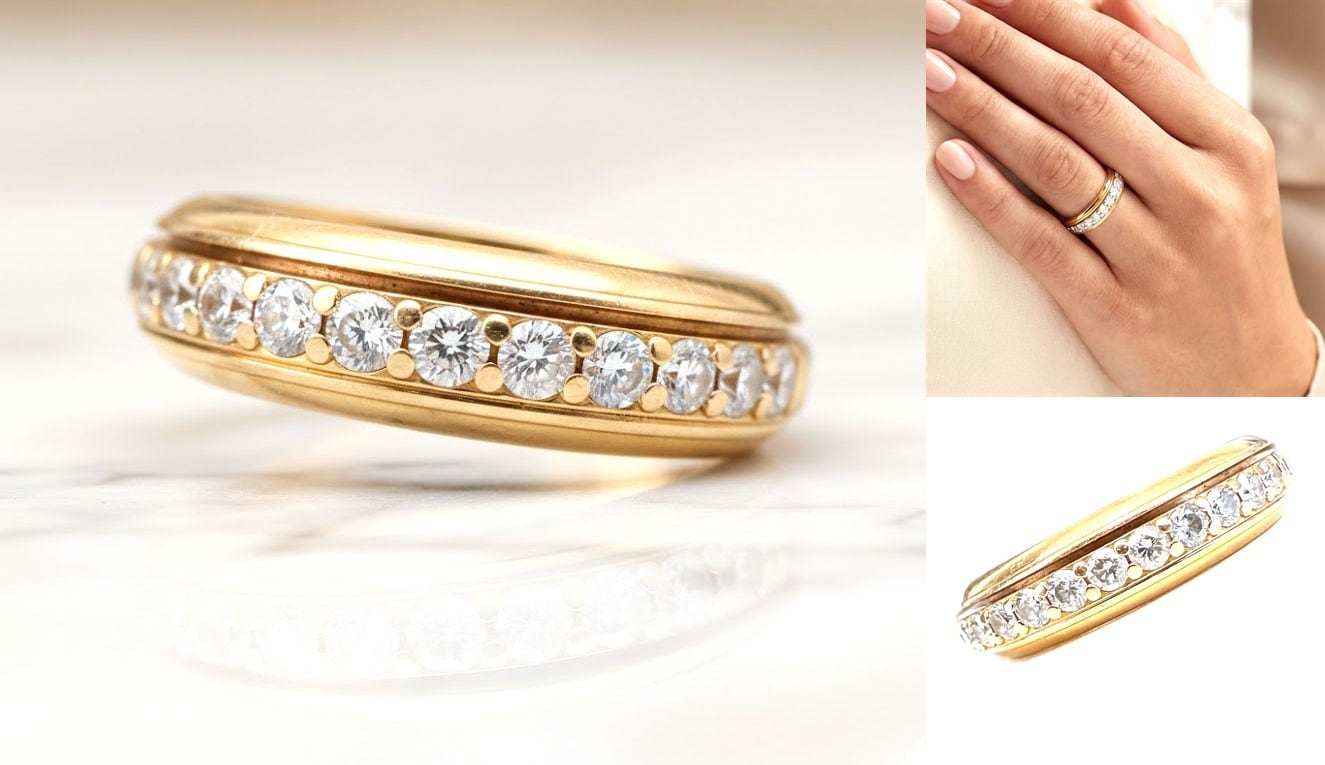 PIAGET ピアジェ Possession リング ポセッション ダイヤ K18PG ピンクゴールド フルエタニティ 6号 回転 指輪 18K