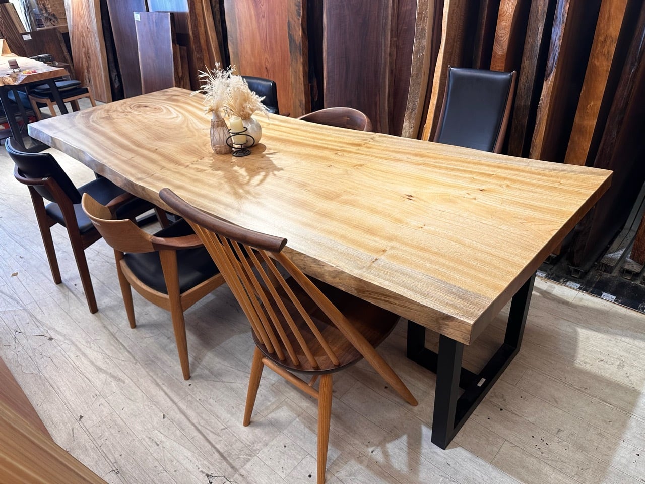 楠（クス）_2700×950-890-930×62_青山店_テーブル天板/一枚板 242285