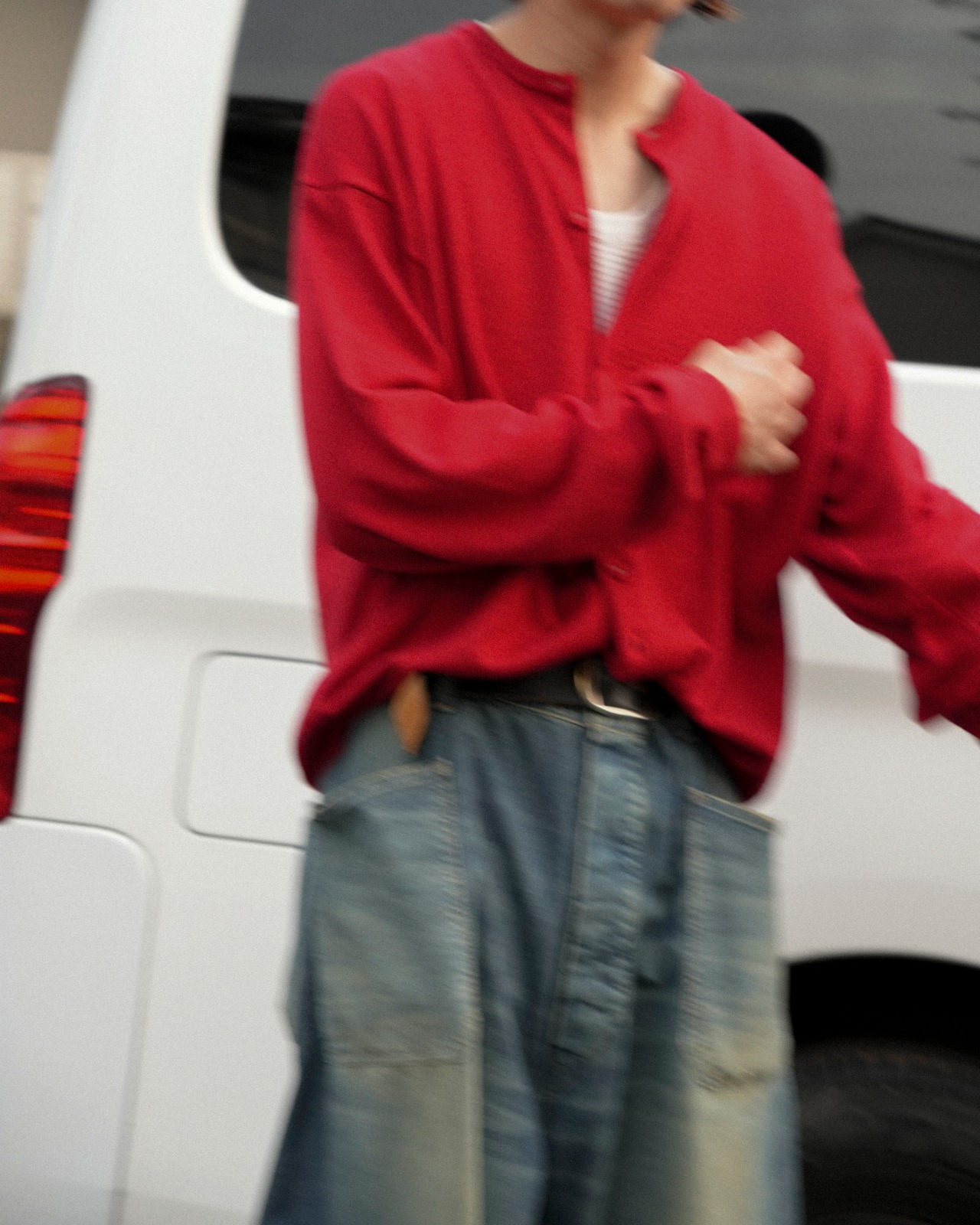 refomed "NEXT MAN CARDIGAN〔RED〕"