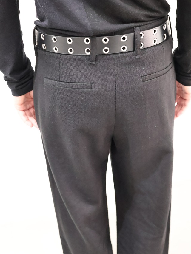 【ANN DEMEULEMEESTER】straight wool linen slacks