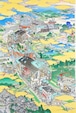 山口晃 版画作品「島尽鐵道圖  ed./100」