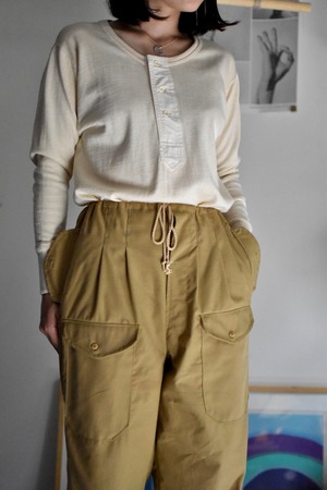 "KEY MILITARY CLOTHING" "F.A TROUSER"  "50's french tent cover" color:khaki