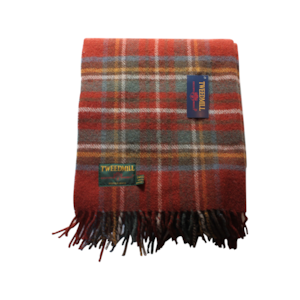 Shawl-Antique Royal stewart〖Tweed mill〗ツイードミル ショール