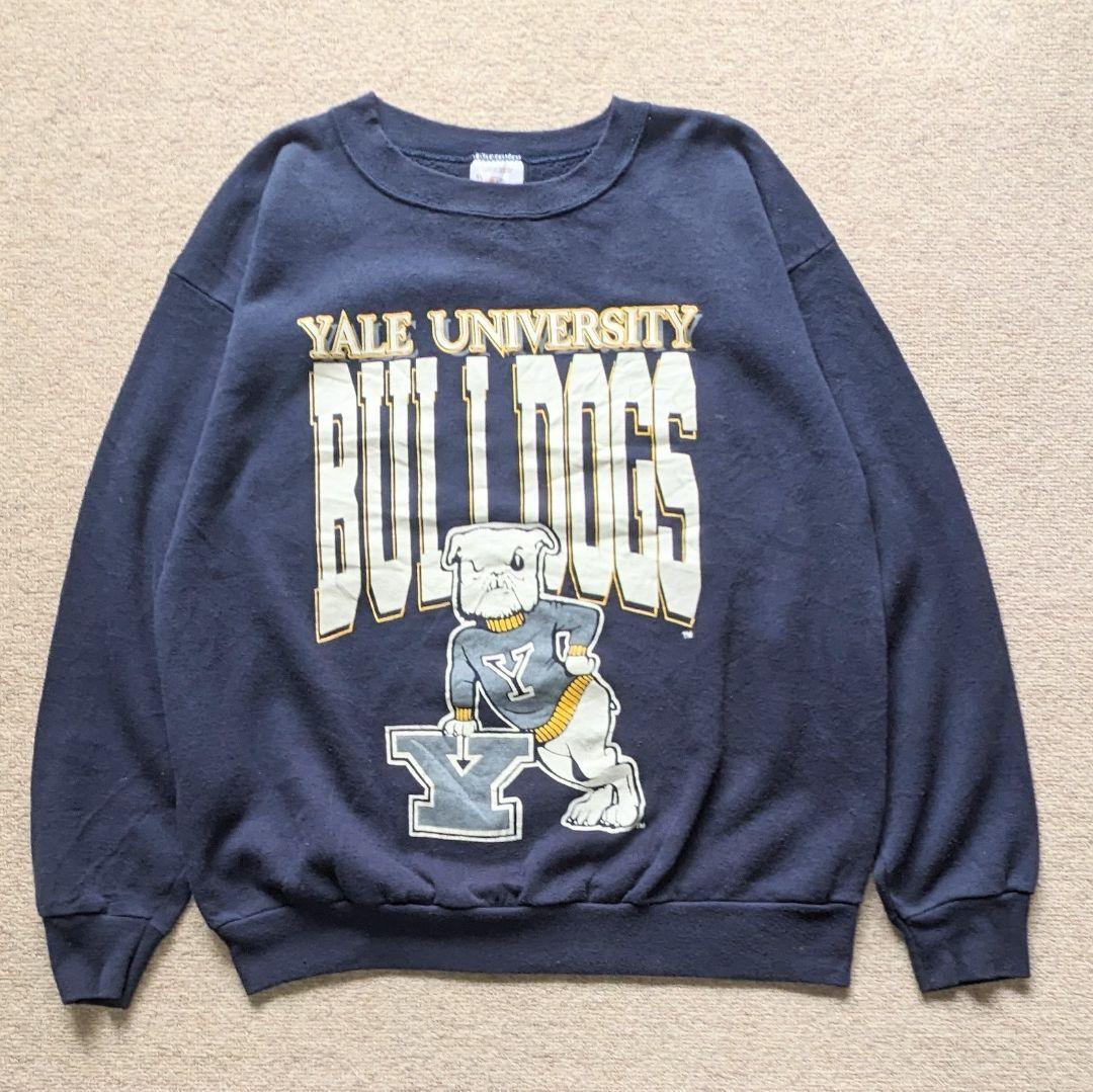 90s USA製 YALE スウェット タルテックス カレッジ XL ネイビー 90s USA製 YALE スウェット タルテックス カレッジ XL | 古着屋