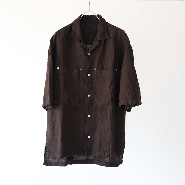 Linen Open Collar Shirt (DORO)