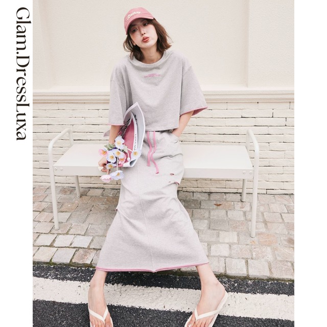 Pink Accent スウェットセットアップ_ST18