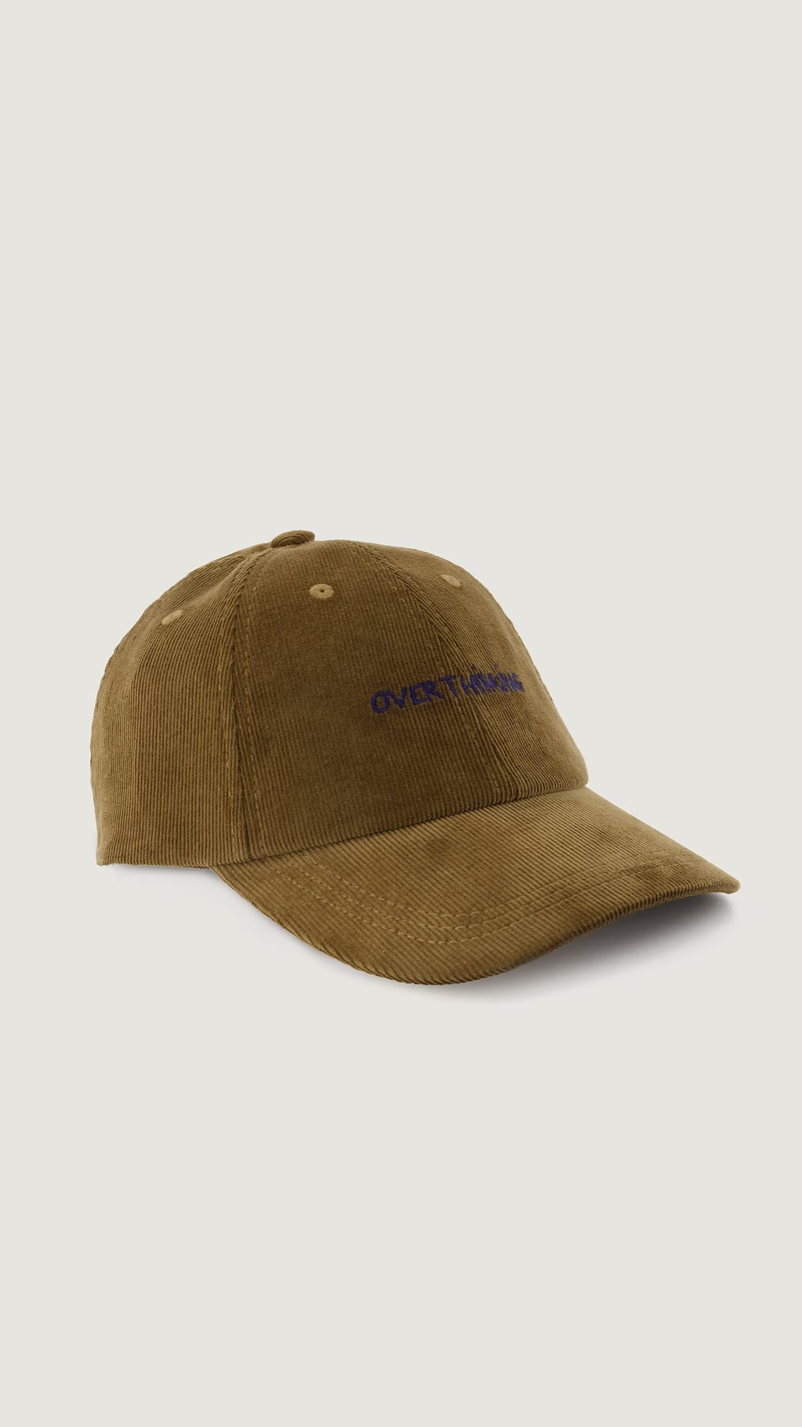 MAISON LABICHE -"Over thinking" beaumont cap- :Velvet camo green,