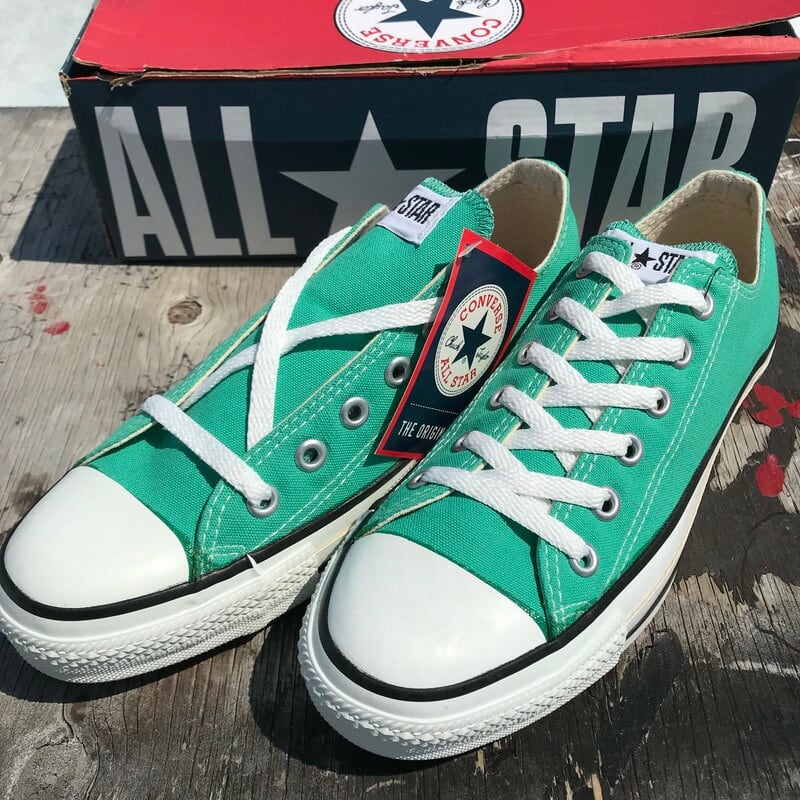 90's CONVERSE コンバース ALL STAR LOW キャンバススニーカー SEA