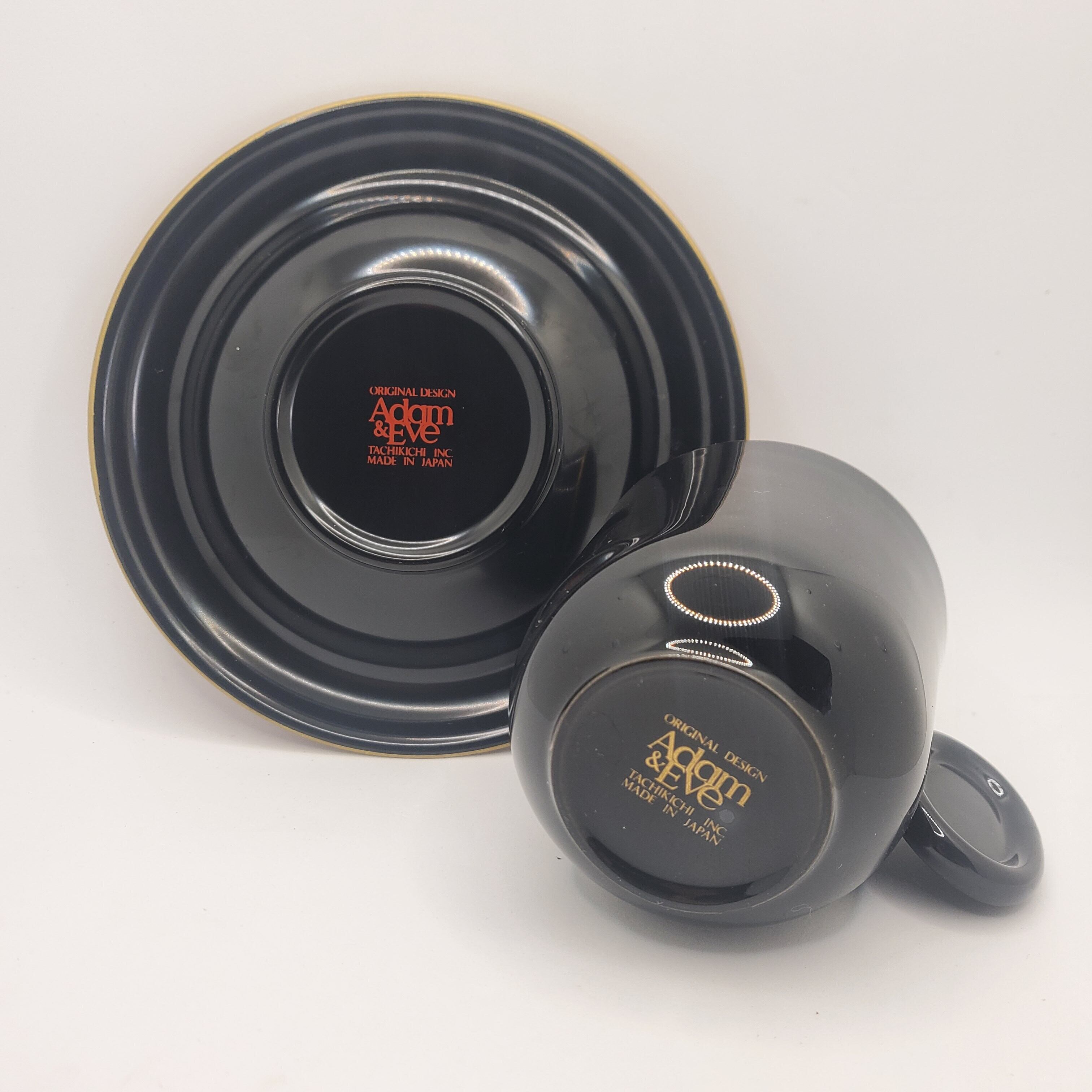たち吉Adam&Eve 漆器のカップ&ソーサー 日本製 未使用品 | おしゃれSHOP