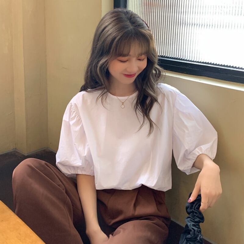 ホワイトトップス シャツ サマー薄手スタイル 夏物 1号婦人37226667164
