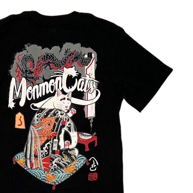 MONMON CATS『Boss Cat』TEE　(Black)