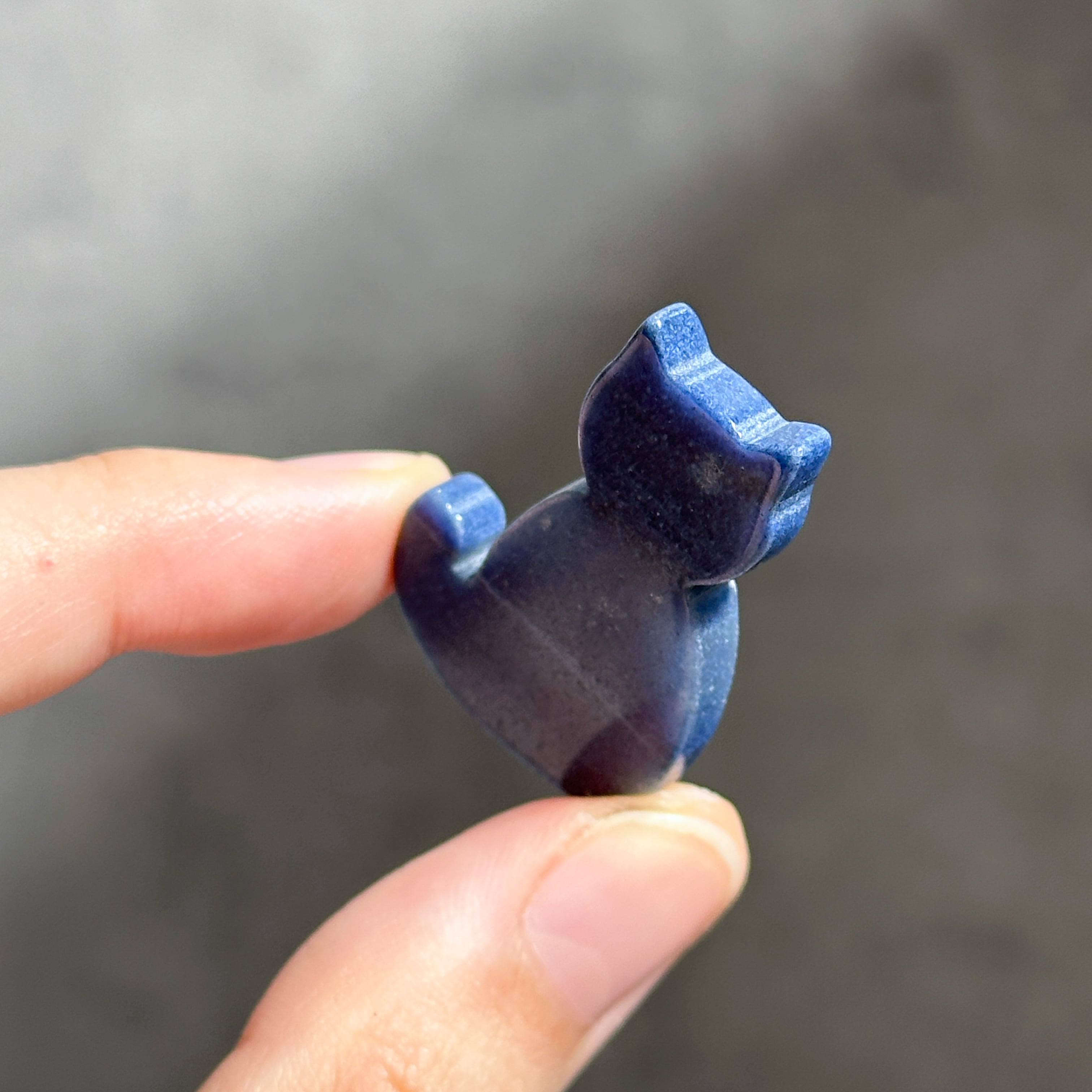 ブルーアベンチュリン 猫ちゃん02◇ Blue Aventurine Cat ◇天然石