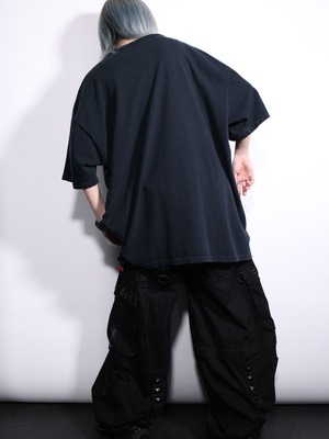 "虎×虎" 90's animal over silhouette tee