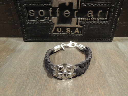 SofferAri Jewelry Braided Leather Memento Mori Bracelets　ソファーアリ日本代理店