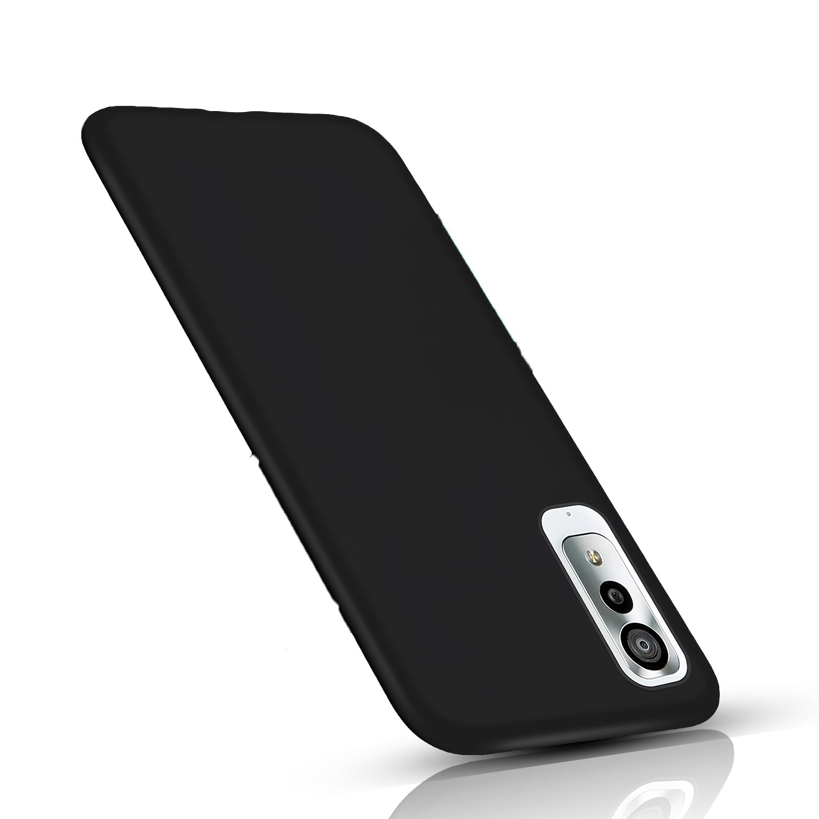 京セラ Android One S8 S8-KC ケース マットブラック【柔軟性 TPU素材】擦り傷防止 指紋防止 衝撃吸収 着脱簡単 AndroidOneS8 カバー 全面保護 軽量 薄型 携帯便利【ストラップホール付き】黒