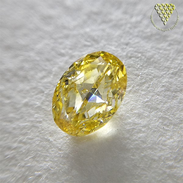 イェローダイヤモンドルース/F.ORANGY YELLOW/ 0.313 ct.