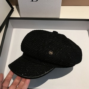 sequin-embellished tweed marine cap m1076