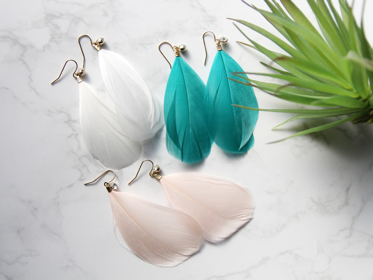 カラーフェザーピアス - 3