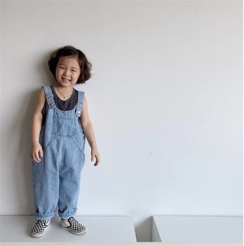 【即納】ソフトデニムのオーバーオール｜海外子供服｜韓国子供服