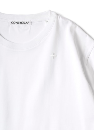 +EMBROIDERY S/S CUT & SEW (WHITE)