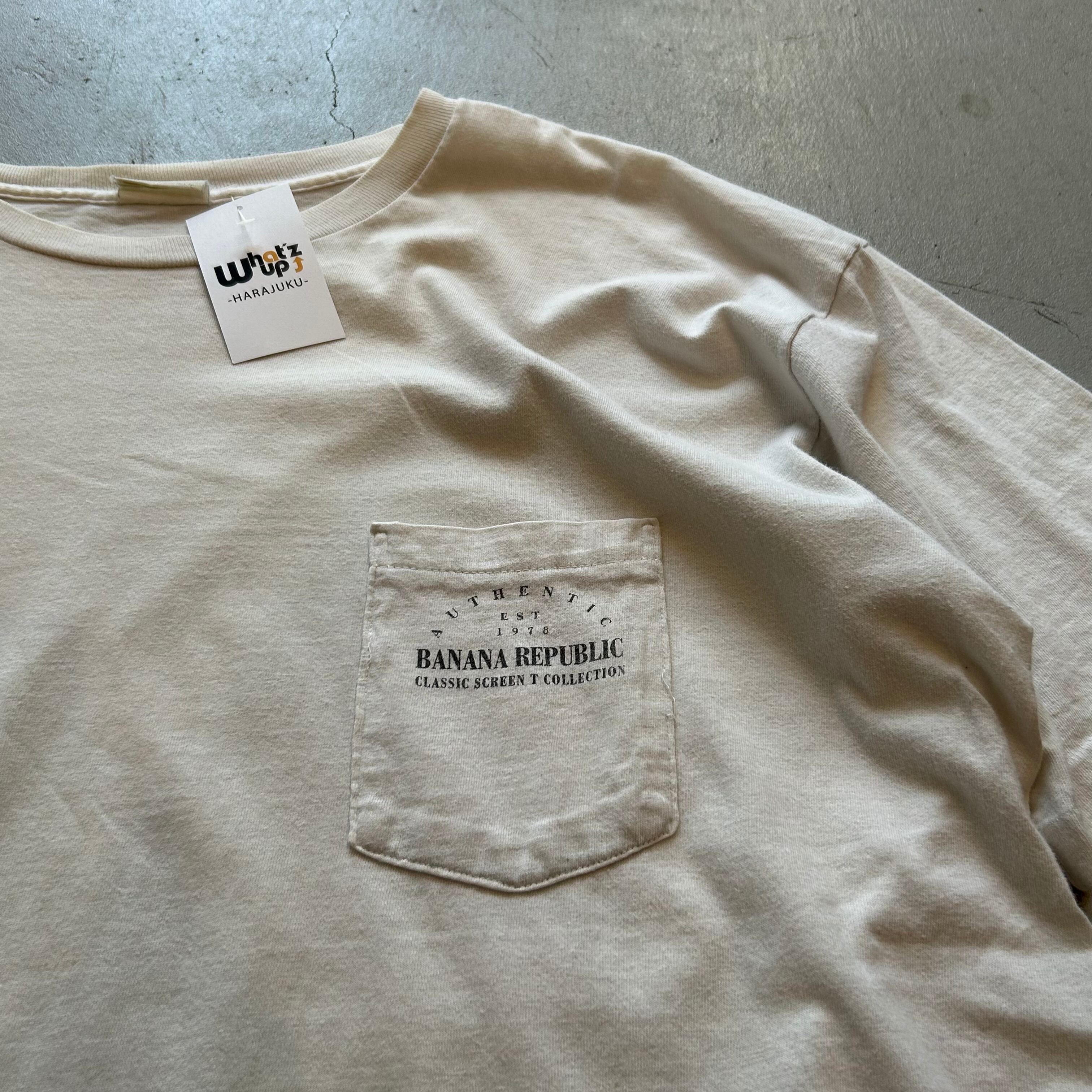 90s BANANA REPUBLIC pocket t-shirt【高円寺店】 | What